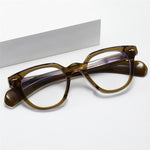 Jacques JMMTRRX High Quality Men Women Glasses Retro Vintage Rectangular Acetate myopia   glasses for male female