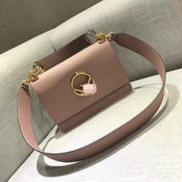 H-bag Fendi KAN I F Black leather bag
