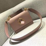 H-bag Fendi KAN I F Black leather bag
