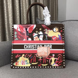 H-bag Dior BOOK TOTE BAG IN EMBROIDERED CANVAS 42x32x15cm