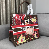 H-bag Dior BOOK TOTE BAG IN EMBROIDERED CANVAS 42x32x15cm