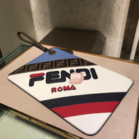 H-bag Fendi SMALL TRIPLETTE CLUTCH Multicolor leather clutch