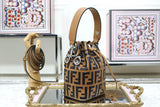 H-bag Fendi MON TRESOR Multicolor leather bag 12×18×10CM