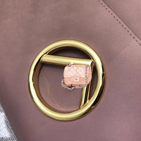 H-bag Fendi KAN I F Black leather bag