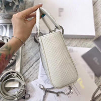 H-bag LADY Dior LAMBSKIN TOTE MINI BAG 17cm