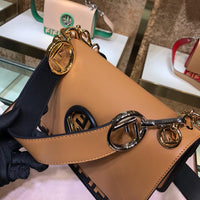 H-bag Fendi KAN I F Brown leather bag