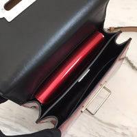 H-bag Prada Cahier studded leather bag NO.1BD045 SIZE:20×14×8.5cm