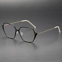 Spectacles For Men Denmark Linde 6621 Titanium No Screw Korea Suqare Glasses Frames Optical Ultra-light Business Frame