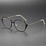 Spectacles For Men Denmark Linde 6621 Titanium No Screw Korea Suqare Glasses Frames Optical Ultra-light Business Frame