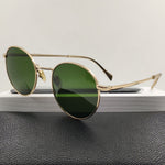 2023 New Round Sunglasses For Women Party Glass Lenses Summer Aesthetic Girl Ladies Futuristic Brand Designer For SUN GLASSES