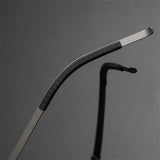 Round Denmark Linde 1818 Titanium No Screw Korea Glasses Frames Optical Ultra-light Business Rtro Optical Lenses Frames Man