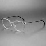 Prescription Glasses Square Denmark Linde 6549 Titanium No Screw Korea Glasses Frames Optical Ultra-light Business Frame