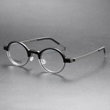 Glasses Men Denmark Linde 1810 Titanium No Screw Glasses Frames Optical Ultra-light Business Round Prescription Eyeglasses Men
