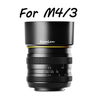 E-Electronic Kamlan lens 50mm F1.1 APS-C Large Aperture Manual Focus Lens Standard Fixed Focus APS-C Frame Mirrorless Lens Cameras lentille Camera Lens For Canon EOS-M NEX Fuji X M4/3 Cameras