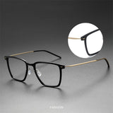 Fashion Square Denmark Linde 6554 Titanium No Screw Korea Glasses Frames Optical Ultra-light Frame For Men Women