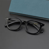 GUERRERO Retro Round Acetate Men Women Frame Glasses For Men and Women  myopia  prescription Glasses Frame