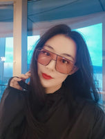 Top Quality Super Light Square Sunglasses for men and women German Screwless Luxury Sun Glasses Polarized Lens Designer Brand