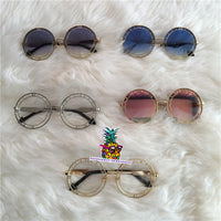S-sunglasses Round frame Clock pattern Metal eyeglass frame for w.a.n.g.d.e.r.l.a.n.d clock