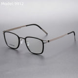 Optical Lenses Square Denmark Linde 9912 Titanium No Screw Korea Glasses Frames Optical Ultra-light Business