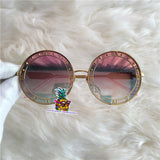 S-sunglasses Round frame Clock pattern Metal eyeglass frame for w.a.n.g.d.e.r.l.a.n.d clock