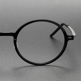 Fashion Denmark Titanium No Screw Korea Glasses 6523 Frames Optical Ultra-light Business Round Prescription Diopter Eyeglasses