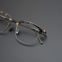 D7216 Handmade Titanium Acetate Optical Eyeglasses Frame  For Men and Women Fashion Retro Myopia Glasses Glasses