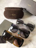 S-sunglasses Mens Sunglasses Mirrored Retro Large Oversized Square Designer Eyewear for T.O.M F.O.R.D TF0580