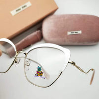 S-sunglasses MIU MIU Cateye Metal Women Eyeglasses Protection & Designer Style for 54P