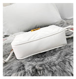 L-package GC Marment Style ‎448065 matelassé Mini Bag PU Leahter Elegant Quilted Shoulder Bag Stylish Crossbody Bag Square Tote Bag