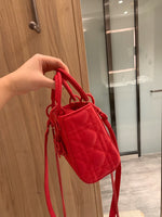 M-Handbag Dior 18cm Purses and Handbags for Women Top Handle Satchel Shoulder Bags for Ladies