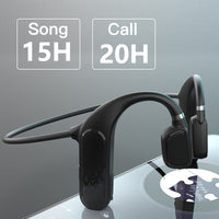 E-electronic MD04 Wireless Stereo Headset Bone Conduction Headphone Bluetooth 5.0 Noise Reduction Sport Music Earbuds Waterproof Earphone Bluetooth Headphone Black Technology Open Ear Wireless Headphone Sports Waterproof Earphone Handsfree Mic