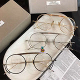 S-sunglasses New Unisex Sunglasses  Round Frame Gold master craftsmanship for Thom Browne TBS111