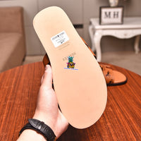 S-shoe H.e.r.m.e.s Spring Summer Style Women Shoes Large Size Line-styled Open Toe Block Sandals Women's Printing Sandals Beach Shoe Slippers Summer Soft Footwear Female Water Shoes Slides Outdoor Rubber Flat
