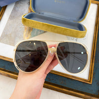 S-sunglasses gucci Pilot Metal Classic Sunglasses For GG0904S Frame Sunglasses Men Metal Driving Luxury Shades UV400 Pilot Sunglasses Polarized Sun glasses Men And Women Mirror  Lens Anti-glare Driving Eyewear