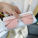 S-sunglasses 2021 Monster Glasses For Reme With White Round Case Women Square Metal Sunglasses Men Retro Small Square Sun Glasses Female Glasses Frame Shades Eyeglass