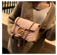L-package GC Marment Style 446744 Woman Shoulder Bag Crossbody Lattice Leather Purse matelassé mini bag
