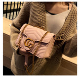 L-package GC Marment Style 446744 Woman Shoulder Bag Crossbody Lattice Leather Purse matelassé mini bag