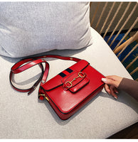 L-package 22-17-8cm Women's Leather Wristlet Mini Crossbody Bag Small Shoulder Bag Clutch Purse with Card Slots