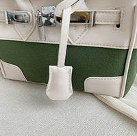 L-package big:26-20-14cm small:21-15-11cm Designer Handbag Top Handle Padlock Women's Leather Bag