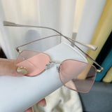 S-sunglasses 2021 Monster Glasses For Reme With White Round Case Women Square Metal Sunglasses Men Retro Small Square Sun Glasses Female Glasses Frame Shades Eyeglass