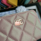 A-accessories NO.69271 7.5-11.5-2.5cm Small Wallet for Women PU Leather Leaf Pendant Card Holder Organizer Zipper Coin Purse