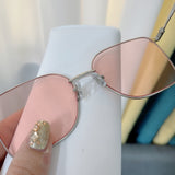 S-sunglasses 2021 Monster Glasses For Reme With White Round Case Women Square Metal Sunglasses Men Retro Small Square Sun Glasses Female Glasses Frame Shades Eyeglass