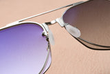 S-sunglasses F.O.R A.R.T‘S S.A.K.E casino Sunglasses for Women, Cat Eye Mirrored Flat Lenses Metal Frame Sunglasses UV400 62-16-145