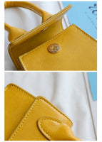 L-package Fashion Classic Mini Crossbody Bags Top Handle Clutch Handbags Square Leather Shoulder Handbag For Women's