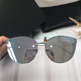S-sunglasses Dior Women's Oval Cat Eye Sunglasses For CD0230S Lady Metal Shades Luxury Sunglasses Female Driving Glasses Fashion Women Mirror Eyewear Frame Metal Temple UV400