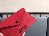 A-accessories MIU MIU NO.5MF001 15.5X10.5cm Envelope Style Leather Case Front Pocket Wallet Super Thin Fashion Card Holder With ID Card Slots