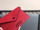 A-accessories MIU MIU NO.5MF001 15.5X10.5cm Envelope Style Leather Case Front Pocket Wallet Super Thin Fashion Card Holder With ID Card Slots