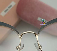 S-sunglasses MIU MIU Cateye Metal Women Eyeglasses Protection & Designer Style for 54P