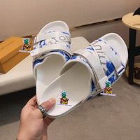 S-shoe Louis Vuitton Women Sandals Summer New Thick Heel Platform Sole Shoes Female Summer Flat Casual Shoes Fashion Sports Beach Women's Slippers Heels Women Platform Sandals Female Thick Bottom Shoes Wedge with Open Toe