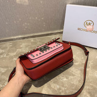 M-Handbag M.K 23-16cm Women Designer Rivet Shoulder Bag Ladies Top Handle Clutches Handbags Purse